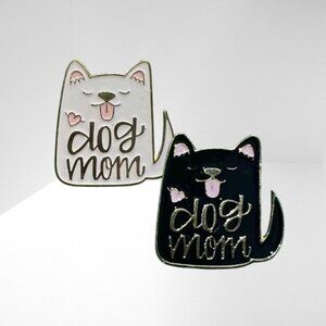 ❤️ 5/$18 - Dog Mom Enamel Pins Set
